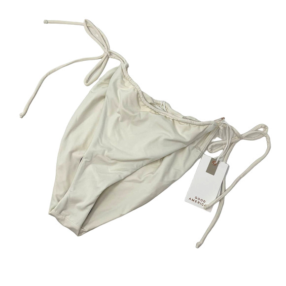 Good American Size XL Tiny Ties Swim Bottom Ivory Size 4 - Picture 1 of 9